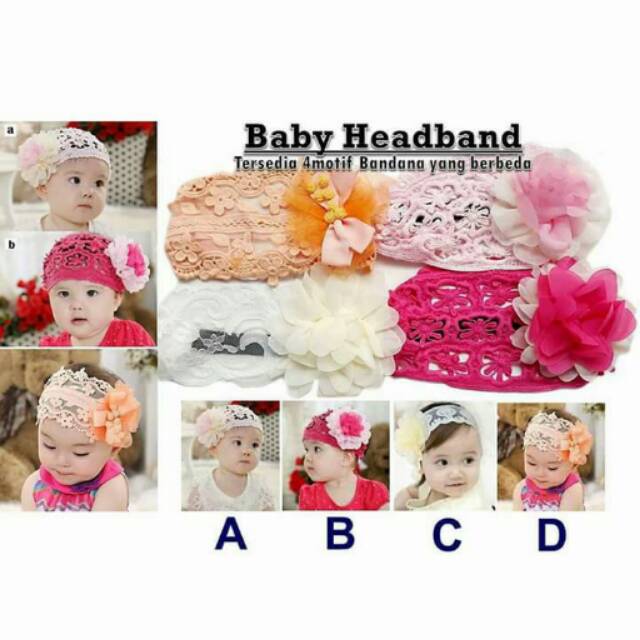 Headband Anak Bandana Cewek Baby Bigger Flower