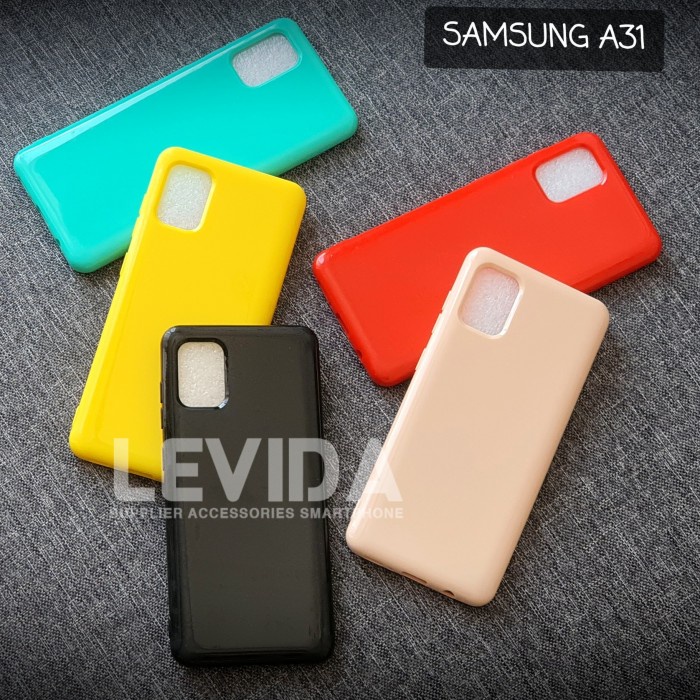 CASE SAMSUNG A31 SOFTSHELL CANDY SOFT CASE MACARON SILIKON SAMSUNG A31 RUBBER PREMIUM