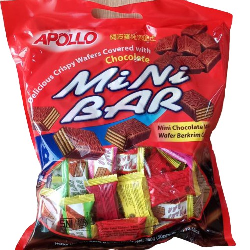 

Apollo Mini Bar 300gr isi 50pcs