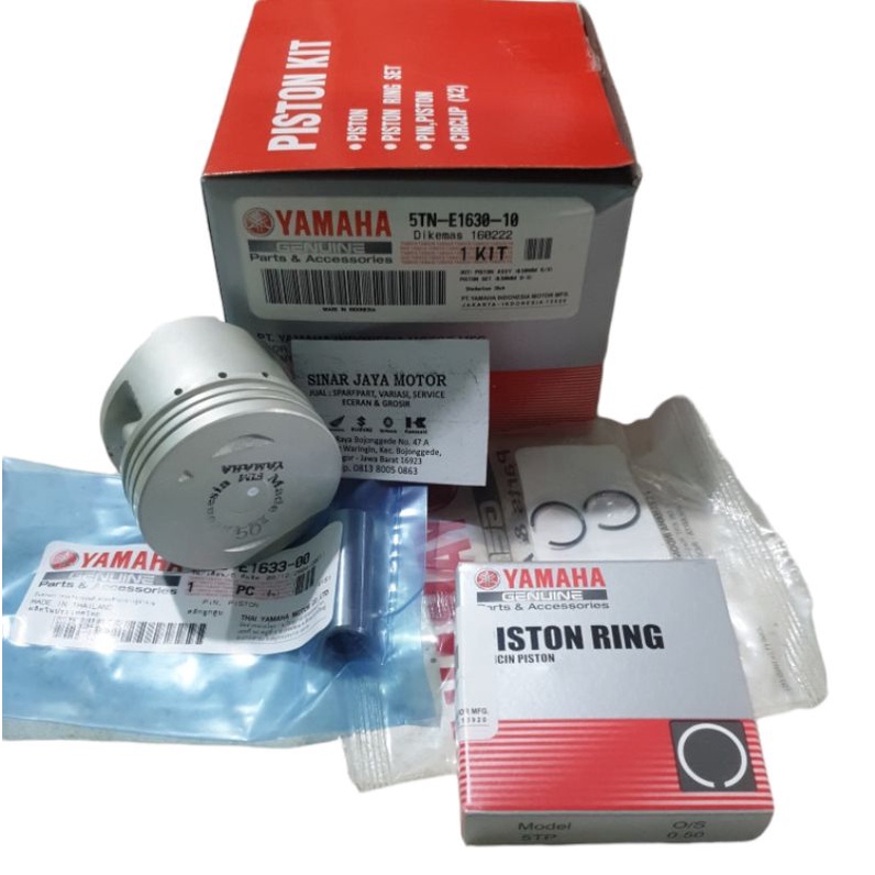piston kit seher set jupiter z vega r new Yamaha Asli oversize 50-100