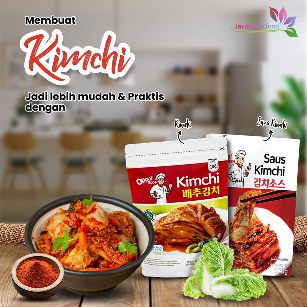 OPPA KIMCHI Sawi Fresh 200g Halal | Kimchi Korea