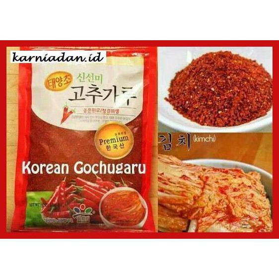 

Aneka-Sambal- Gochugaru Hot Pepper Powder Bumbu Cabe Bubuk Kimchi Korea 500G -Pedeeeeeezzzzzzz.