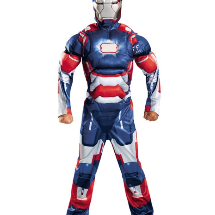 Kostum Iron Man Mussle Murah Baju Robot Cosplay Murah Topeng Ironman - Random Warna