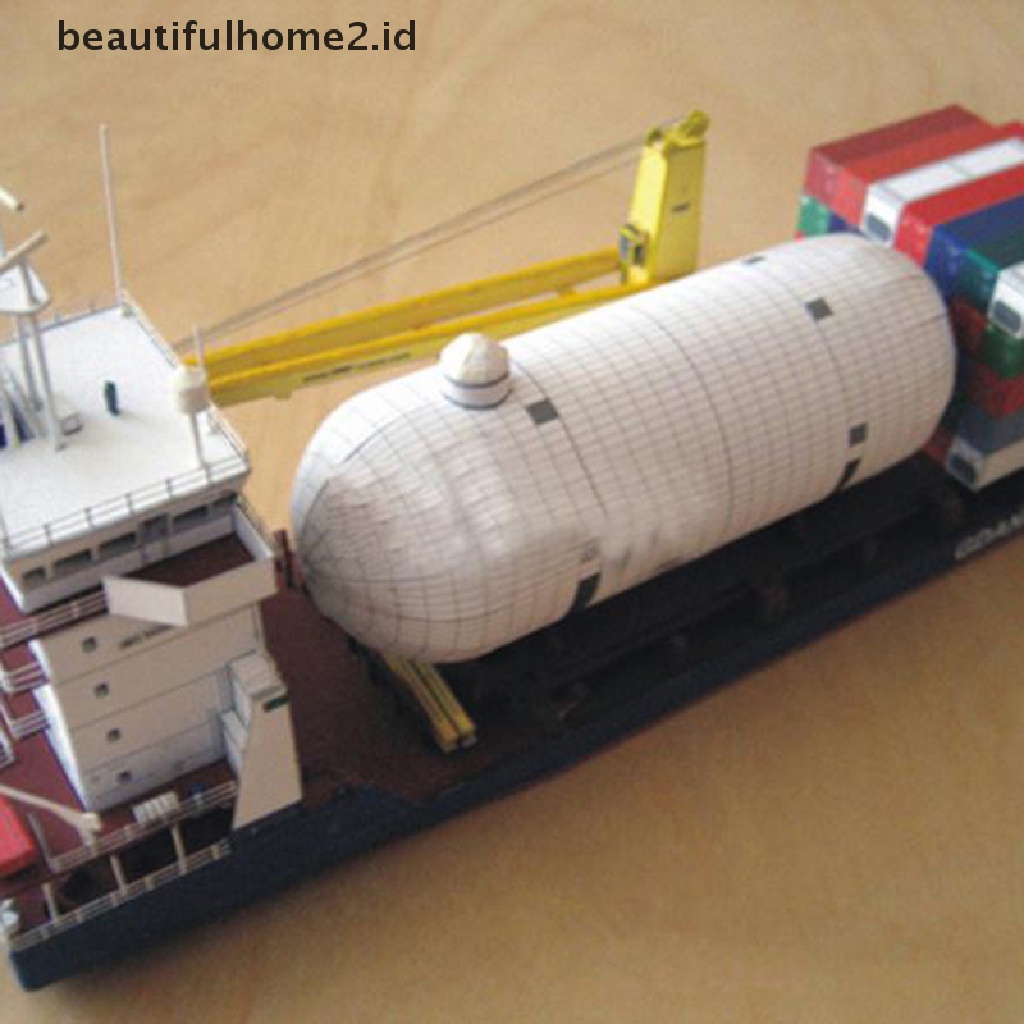 [beautifulhome2.id] 1:400 Gdansk Cargo Ship DIY Handcraft 3D Paper Card Model Sets ID