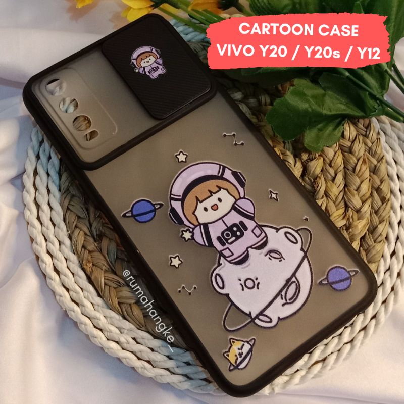 SOFTCASE HP VIVO OPPO | SOFTCASE SLIDE | SOFTCASE SLIDE CARTOON HP VIVO Y20 / Y20 / Y12 | SOFTCASE C