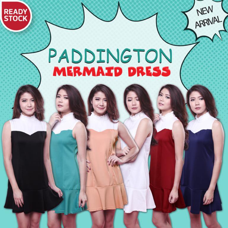 JANE COLLECTION || Dress Wanita - Paddington Mermaid Dress