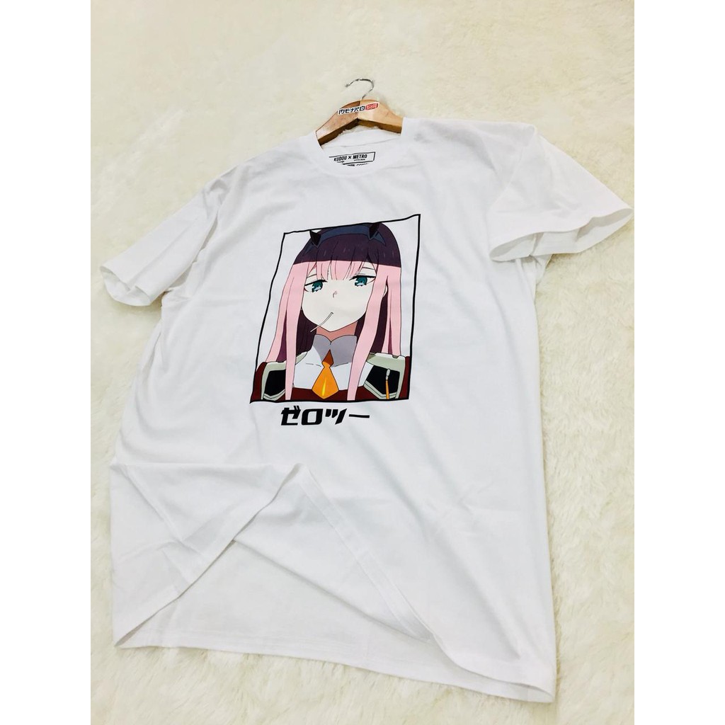 Tshirt Darling In the Franxx Waifu White Anime Manga Zero Two Premium