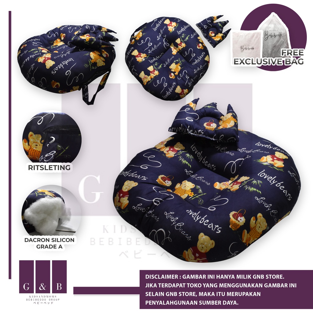 Sofa bayi / baby launger FREE bantal mahkota bayi dan tas