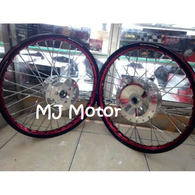 Paketan Velg TDR 2 tone Motor matic (Free stel Velg) 17x140x140