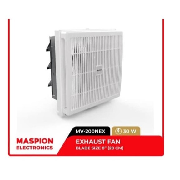 Maspion Exhaust Fan / Kipas Angin Hisap Dinding 8&quot; (20cm) MV-200NEX