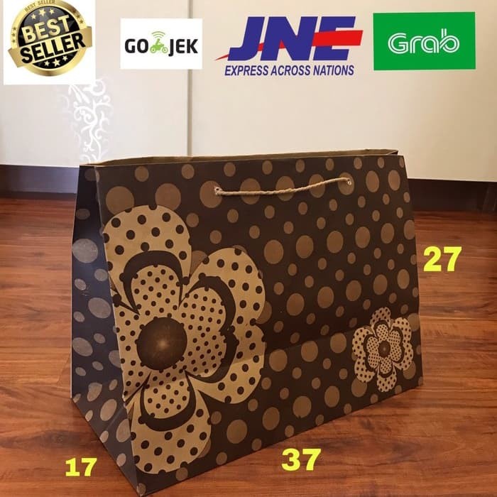 

Paperbag XL Motif 37x17x27 Tas Kertas Tas Tali Goodie Bag Shopping