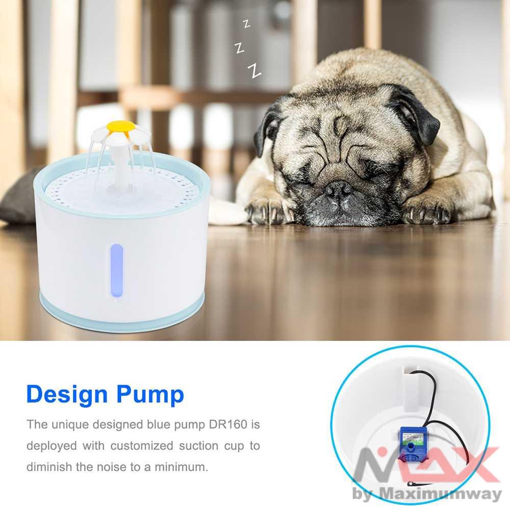 Pet Auto Drink / Dispenser Tempat Minum Anjing Kucing Kelinci tetap hygienist higenis air mancur electrik  TaffHOME Water Dispenser Fountain Tempat Minum Anjing 2.4L - DR008 Tempat Makan Minum Kucing Anjing Model Dispenser