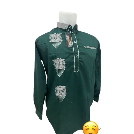 Koko Kurta Bordir Pintu Aceh Lengan Panjang