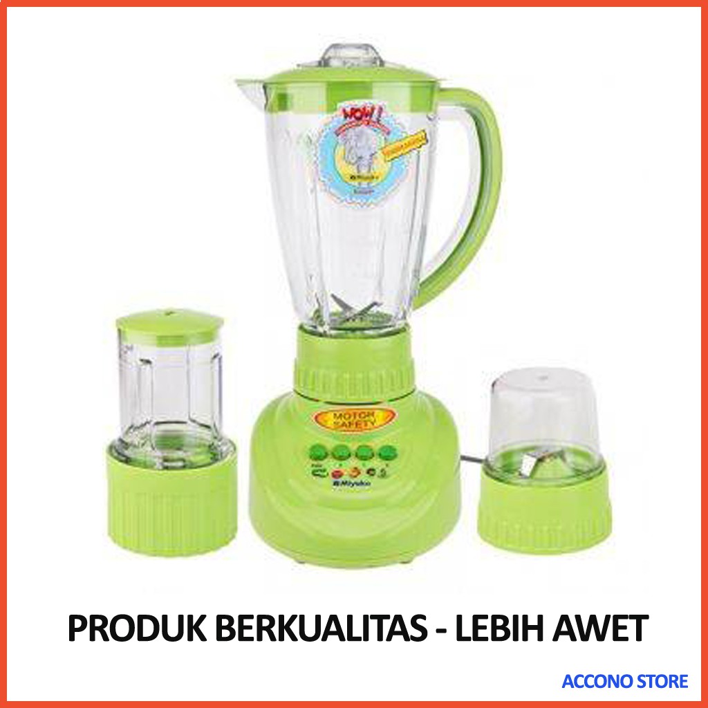 Blender Miyako Blender Plastik Miyako 3 IN 1 - BL-152PF/AP T9A2 Juicer Blander Bumbu Daging Murah