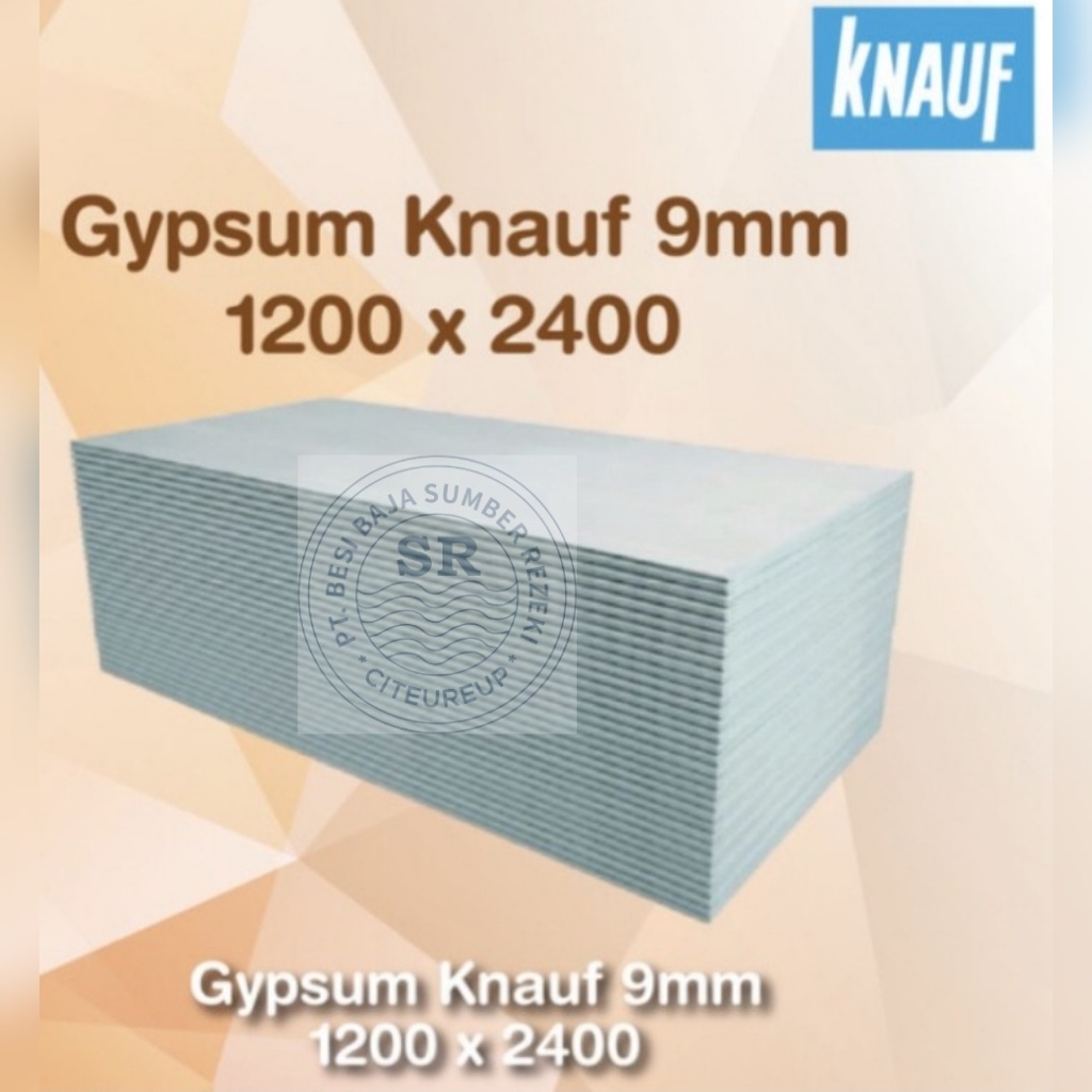PAPAN GIPSUM/GYPSUM/PLAFON 9 mm KNAUF