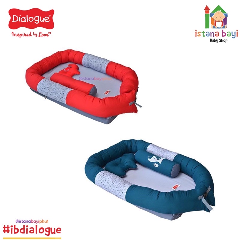 Dialogue Baby Kasur Bayi Multifungsi Travel Bed + Selimut Dumbo Series DGK9303