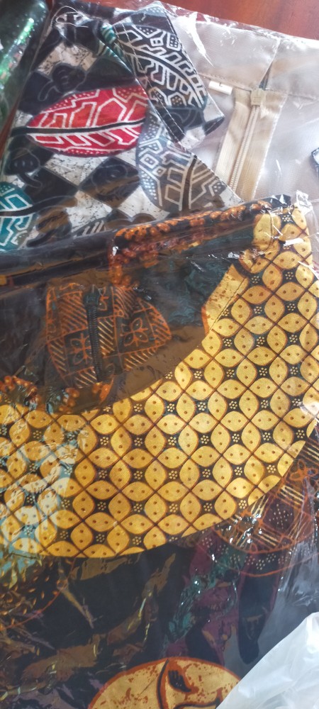 Batik Tunik Shibori Jumputan Terbaru Size S-3l / Hrb026 Yelbor Navbor / Biru Putih / Original..