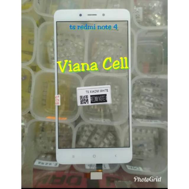 TOUCHSCREEN LAYAR SENTUH TC TS KACA DEPAN LCD XIAOMI REDMI NOTE 4 PUTIH ORI