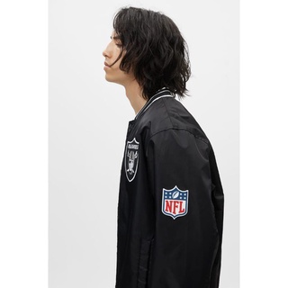Jual Jaket bomber Varsity NFL RAIDERS jacket PULL AND BEAR ASLI ORI