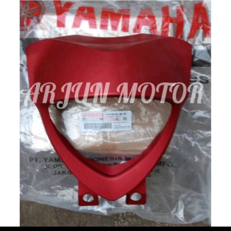BATOK DEPAN COVER LAMPU DEPAN FINO GRANDE MERAH DOFF ORIGINAL YGP
