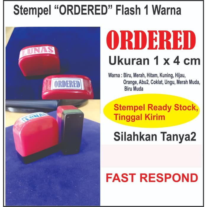 

Stempel Ordered Flash 1 Warna