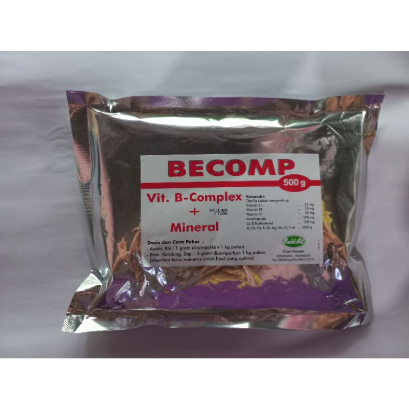 Becomp 500g - Vitamin B Komplek Serbuk