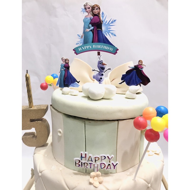 Topper cake karakter frozen elsa