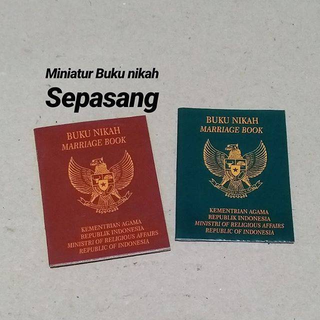 Replika Miniatur Buku Nikah