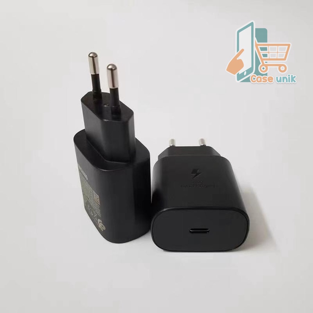 Batok adaptor Charger SAMSUNG 25 WAT NOTE 20 20+ 20 10 10+ ULTRA S21 S21+ S20 S20+ A80 ULTRA SUPER FAST CHARGING bergaransi  1 bulan CS3920