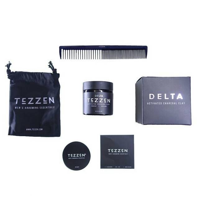 Tezzen Pomade Delta Actived Charcoal Clay