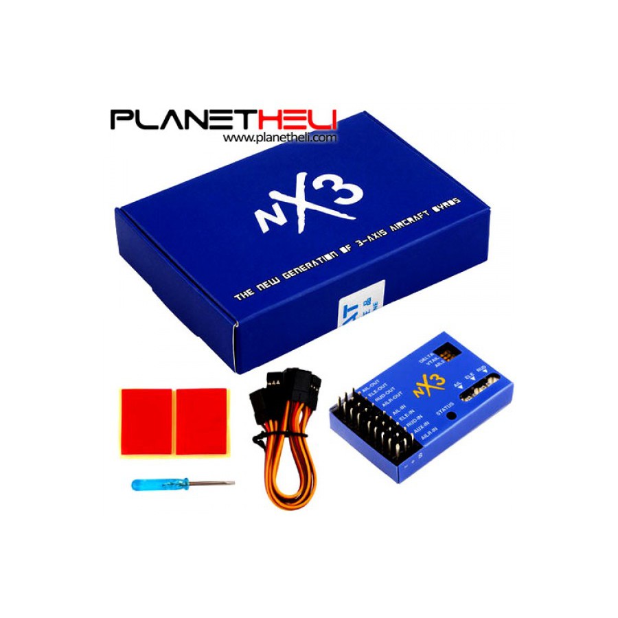 NX3 3D Flight Controller Gyroscope Balancer for Fixed Wings 3-axis Aircraft Support Analog