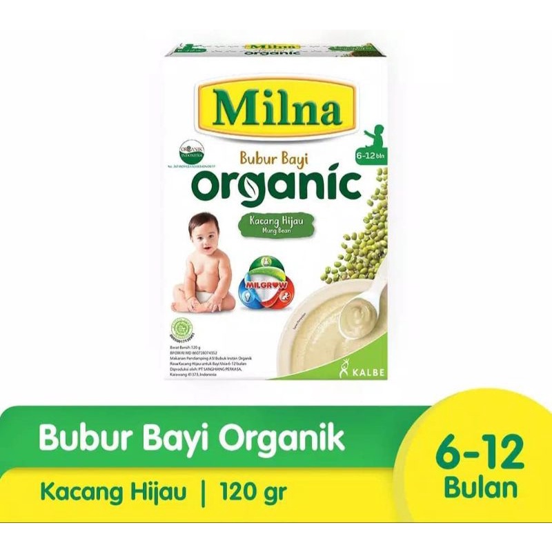 Milna Bubur Organik MPASI 6+ dan 8+ Bulan