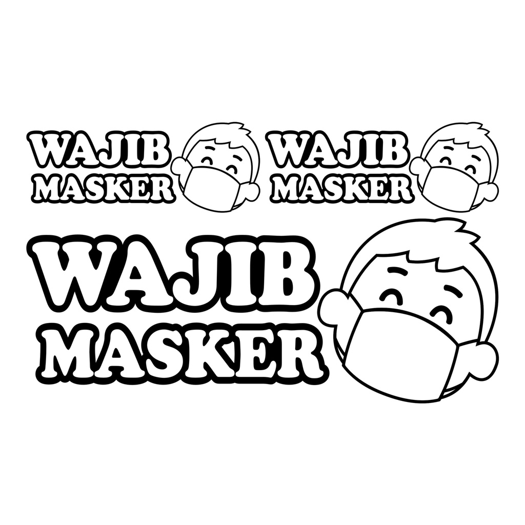 

Stiker Wajib Masker