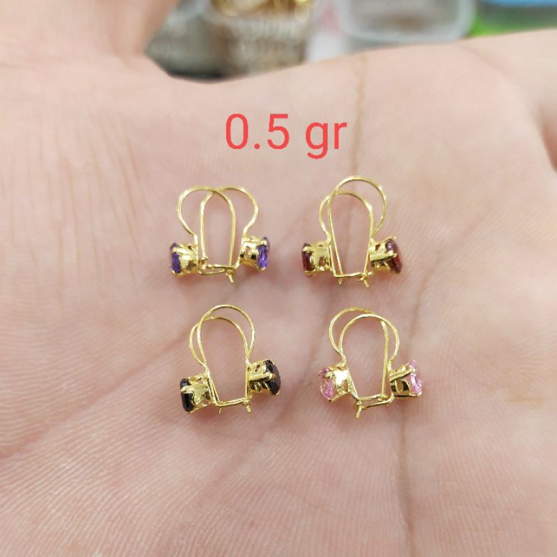 ANTING DESI MATA PERAK 925 LAPIS MAS