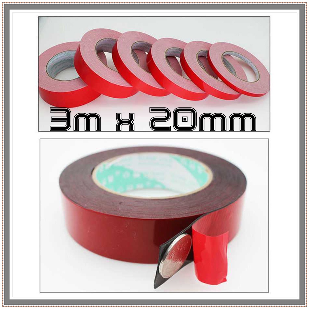 

Lakban Selotip Double Tape 3m x 20mm - 7RHZ3CRE