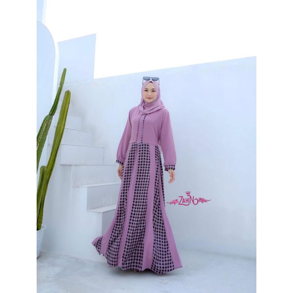 Tania Dress By Zahin Gamis Remaja Terbaru // Qiara Dress Baju Gamis Wanita Ori Label Zahin