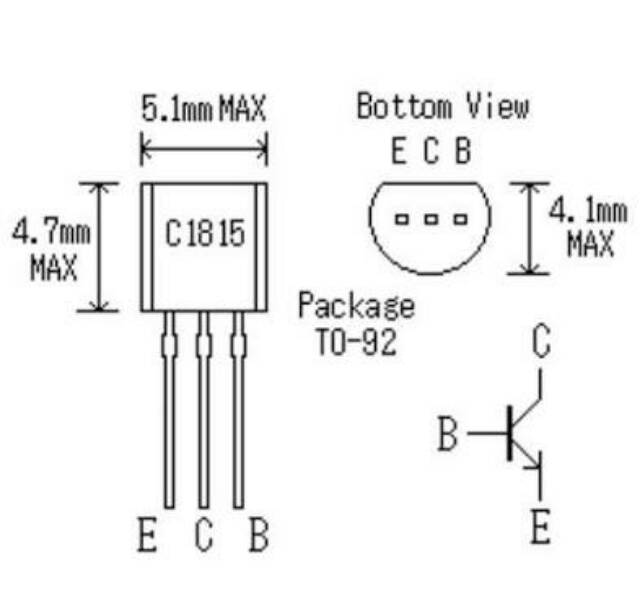 [HAEBOT] Amplifier Transistor S8050 C1815 S8550 A1015 NPN PNP TO-92 10 pcs 3 Pin 50V Komparator Power