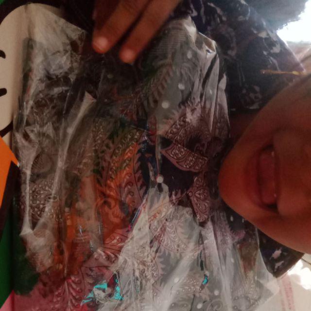 Kemeja Batik Pria Warna Navy _ Batik Kanza