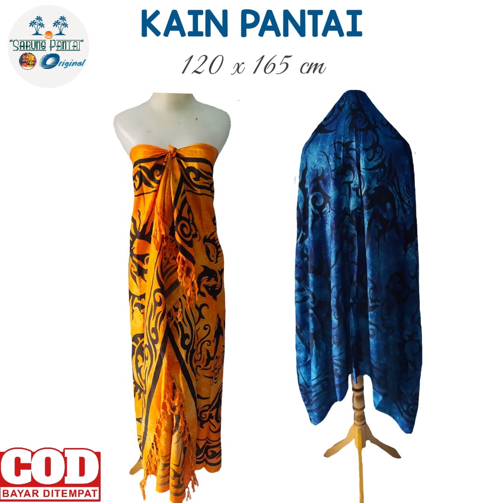 Grosir Kain Bali Motif Aquarium Rayon Sultan 160/120 cm Rumbai Sembilanmode