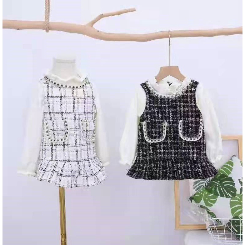 dress Korea rompi rajut