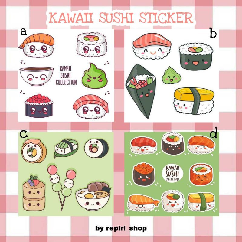 

KAWAII SUSHI STICKER DECO JURNAL