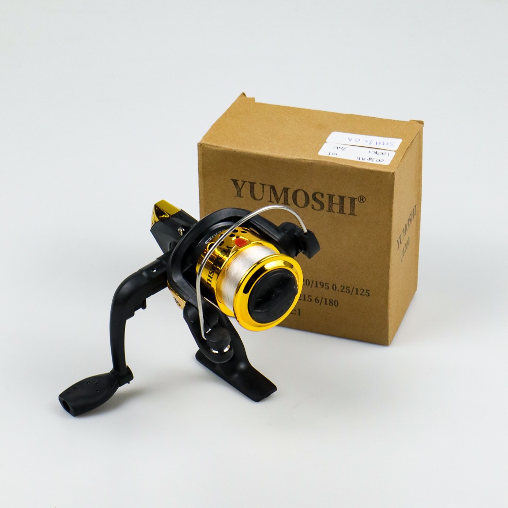 YUMOSHI JL200 Reel Pancing Spinning 3+1 Ball Bearing 5.2:1 - Golden