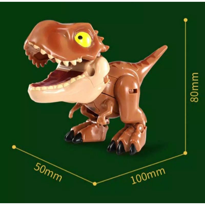Snap Squad T Rex Coklat Robot