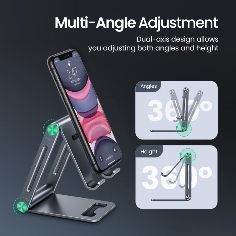 Ugreen Stand Holder Hp / Tablet Bahan Aluminum