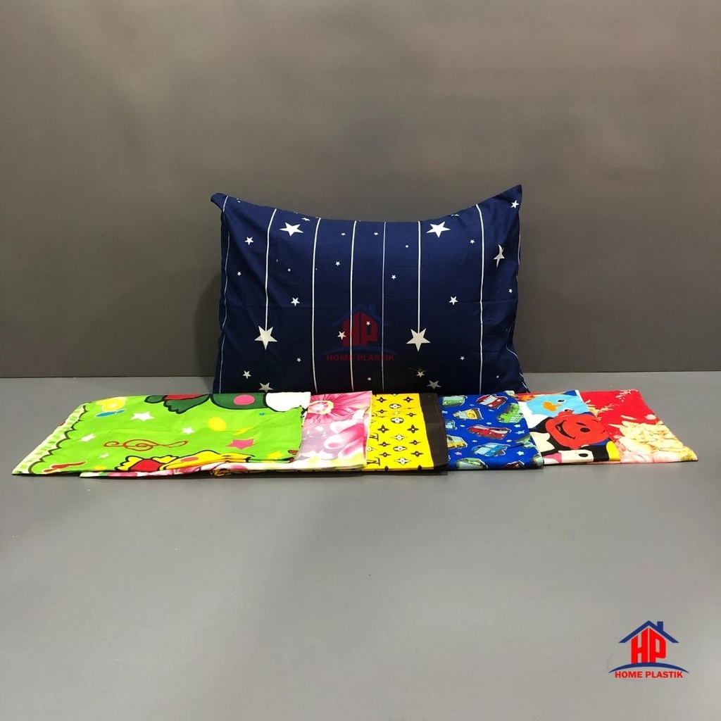 SARUNG BANTAL - Sarung Bantal Tidur Katun / Sarung Bantal Motif / Sarung Bantal Kepala Uk 45x65