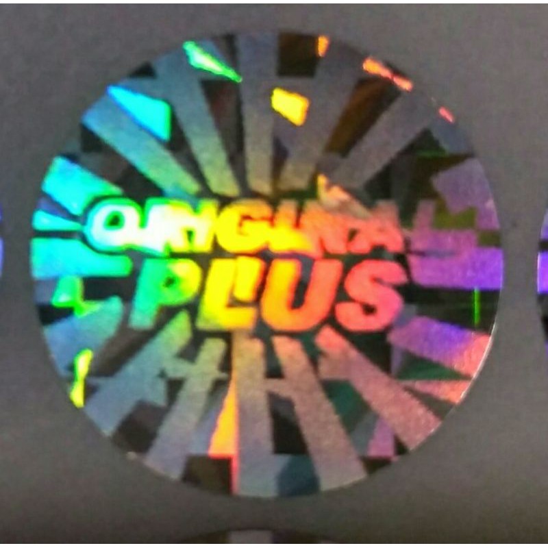 

Stiker hologram original + silver