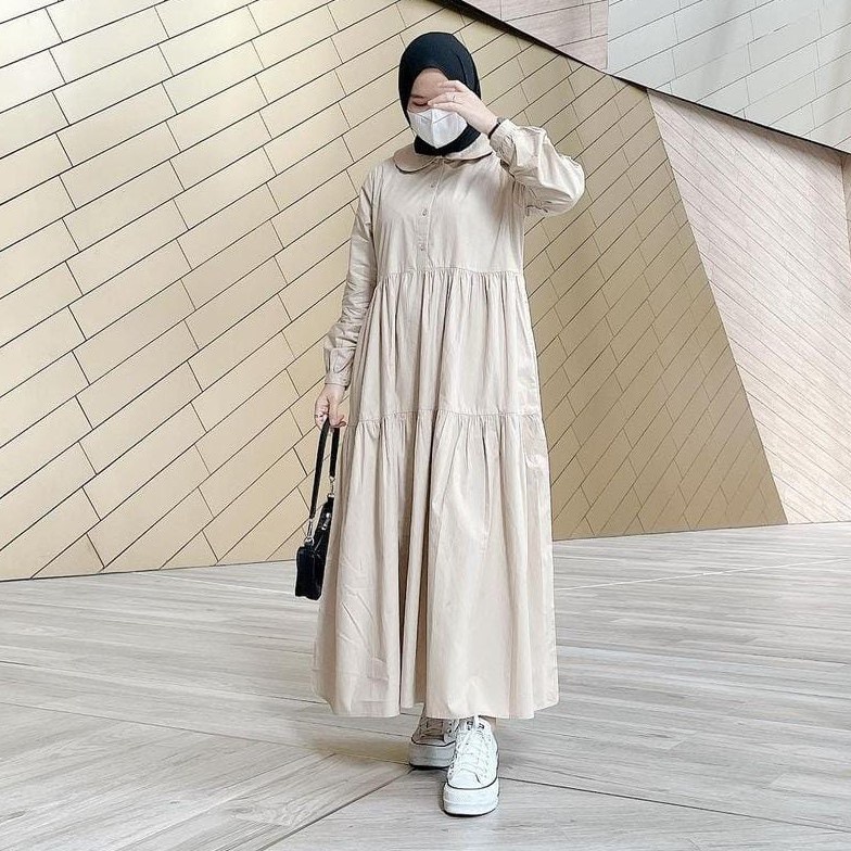 BEFAST - ZFS OOTD Dress ASENA / MAXI MONILA / Dress Maxi Jumbo / Dress Wanita Muslimah / Dress Jumbo / Maxy / OOTD Wanita Kondangan / Dress Remaja Keluaran Terbaru