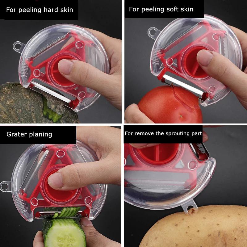 3 in 1 Peeler Vegetable Fruits / Alat Pengupas Kulit Buah Dan Sayur 3 Pisau / Pisau Pengupas Buah