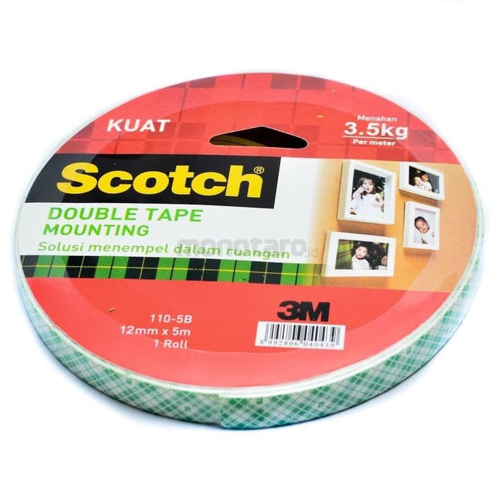 

Double Tape 3M Scotch / Mounting Tape 12mm x 3m / 0.5 inch ORIGINAL