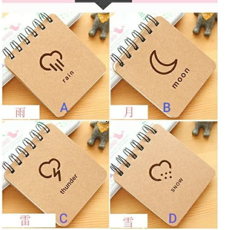 

buku tulis mini gambar cuaca